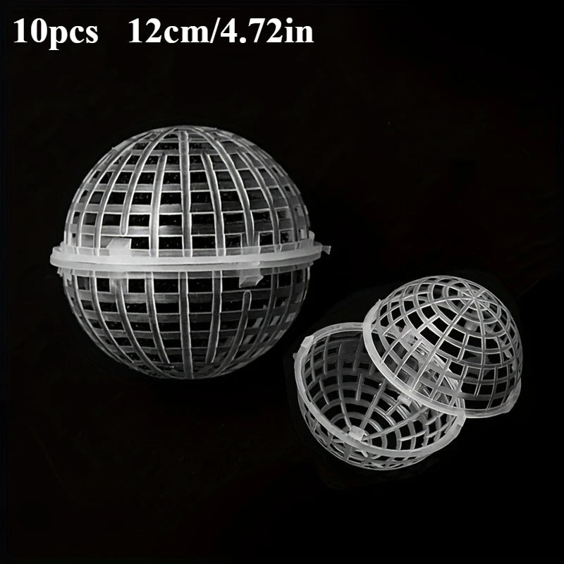 Contemporary Hanging Moss Ball | Plastic with Drainage Hole | Orchid and Fern Accessory | Indoor and Outdoor Use