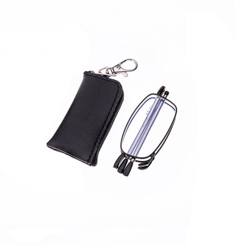 Compact Foldable Reading Glasses with Hard Case and HD Lenses for Daily Use