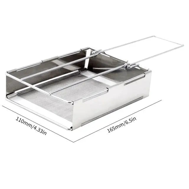 Compact Foldable Wood Stove – Stainless Steel for Outdoor Use