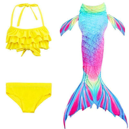 Girls' Mermaid Swimsuit - Princess Bikini Set for Children