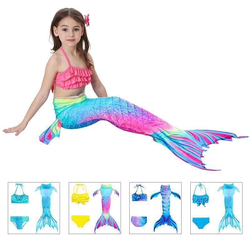Girls' Mermaid Swimsuit - Princess Bikini Set for Children