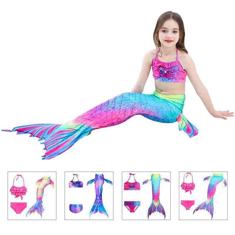 Girls' Mermaid Swimsuit - Princess Bikini Set for Children