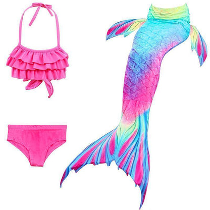 Girls' Mermaid Swimsuit - Princess Bikini Set for Children
