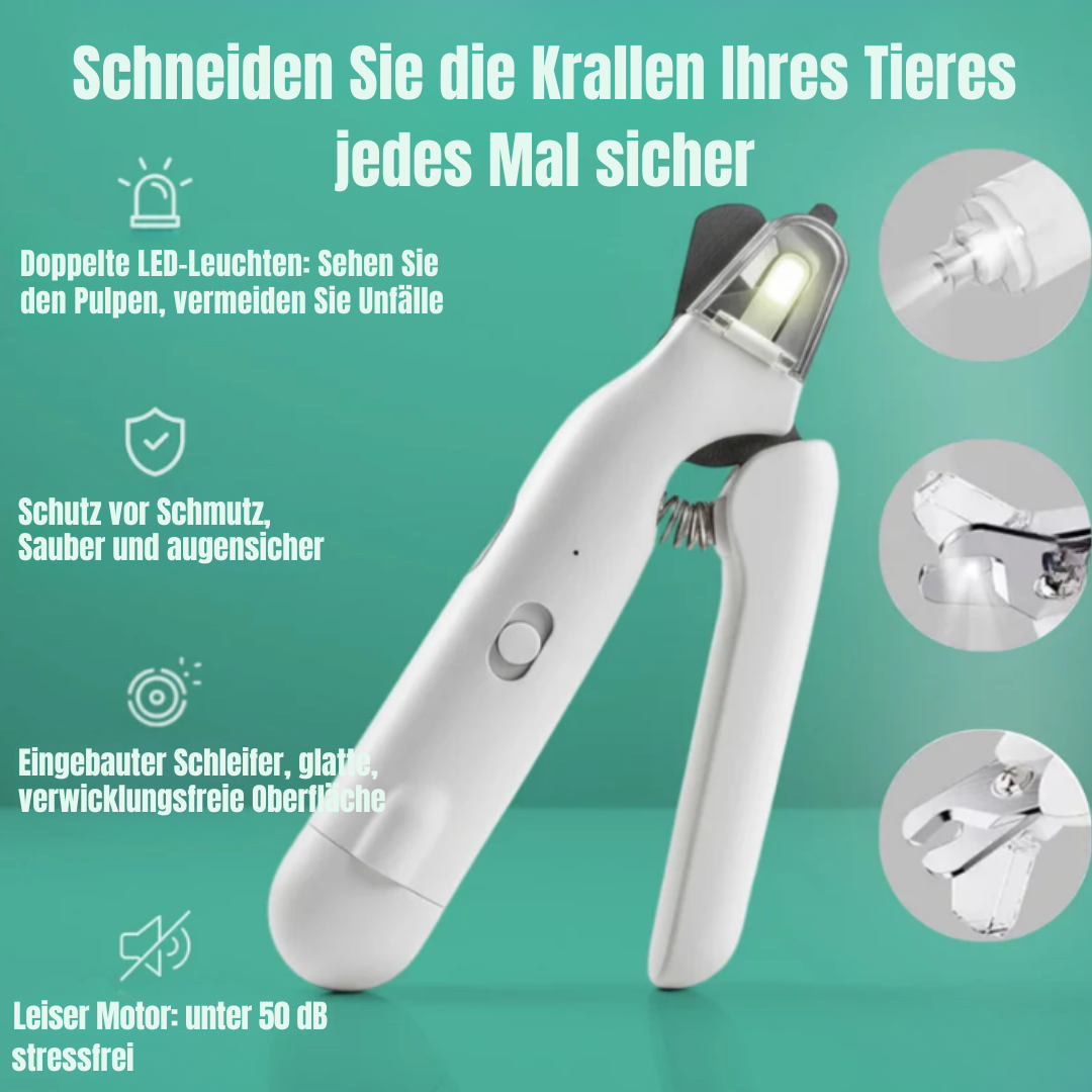 Dog Nail Clipper with Built-in LED Light for Safe Trimming