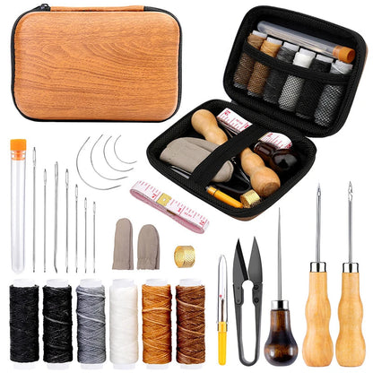 Leather Tool Kit - 92 or 27 Pieces - Includes Waxed Threads & Professional Accessories