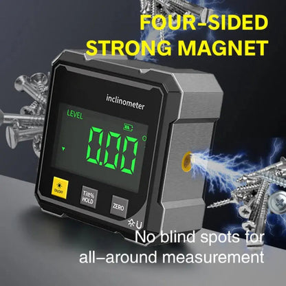 Digital Laser Level with Magnetic Precision Angle Measurement Tool