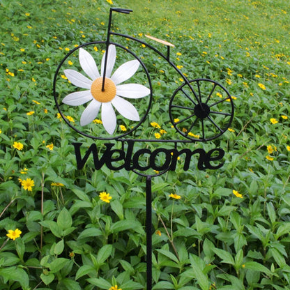 Metal Garden Windmill Daisy | Weather-Resistant | Yard and Lawn Decor