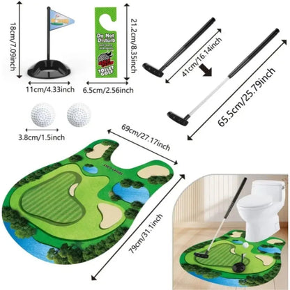 Bathroom Mini Golf Set | Fun Toilet Game | Perfect Gift for Men