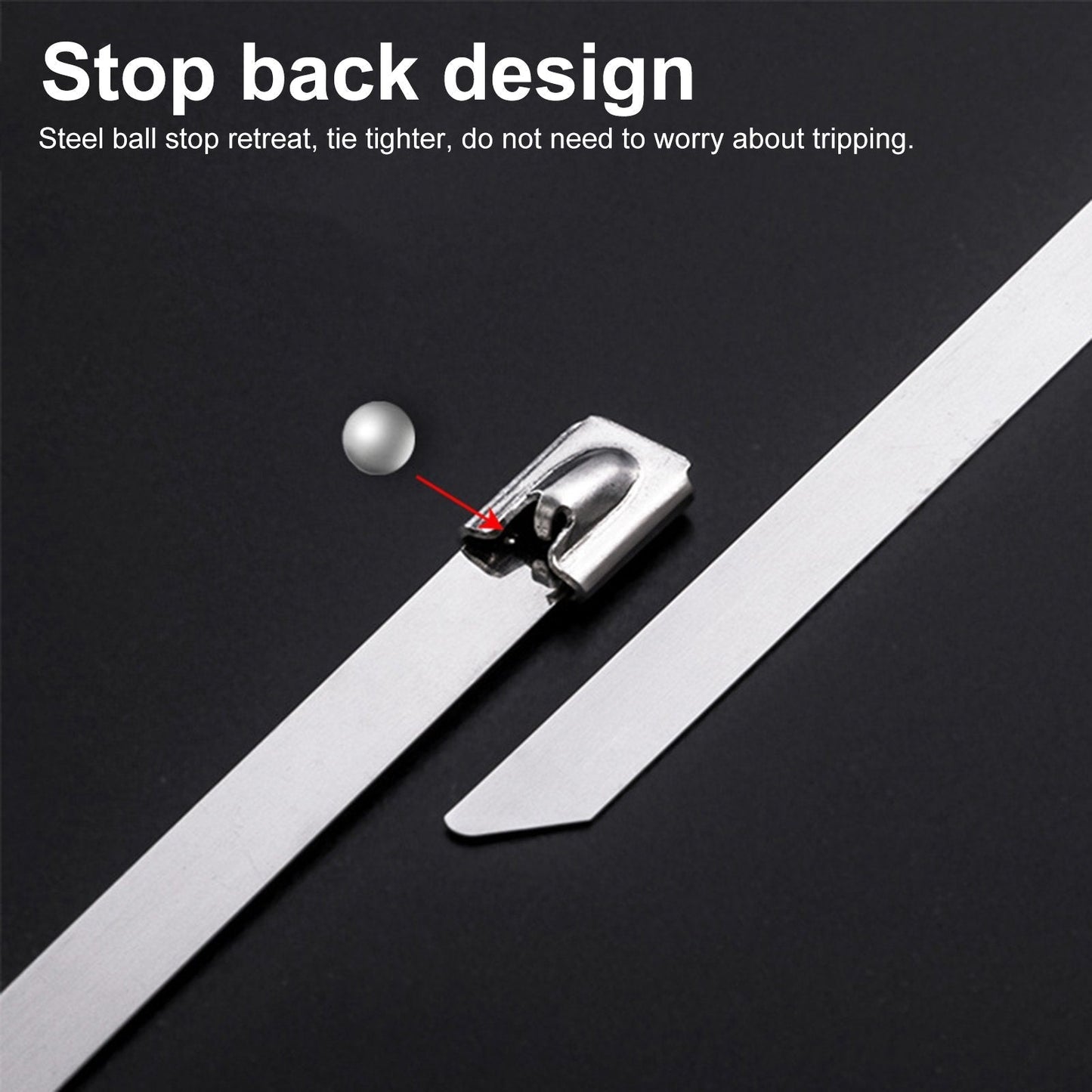 Stainless Steel Tie That Stays Perfectly in Place All Day