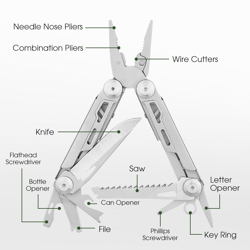 All-in-One Compact Tool with Pliers | Perfect for Home & Adventure