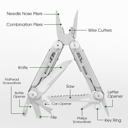 All-in-One Compact Tool with Pliers | Perfect for Home & Adventure