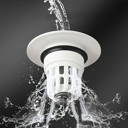 Pop-Up Sink Stopper with Strainer & Filter – Quick Drainage 6×6 cm