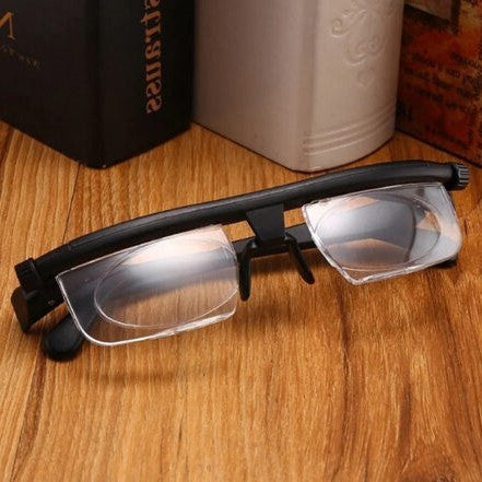 Dial-Focus Adjustable Glasses for Near and Distant Vision