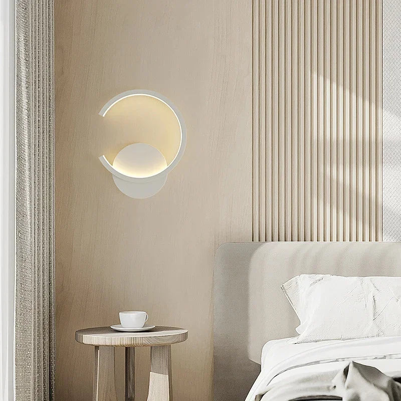 Modern LED Wall Light in C-Shape | Minimalist Indoor Lighting for Living Room, Bedroom & Hallway