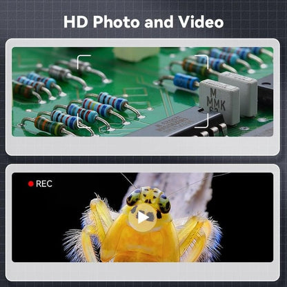 High-Definition Portable Magnifier with 500x Zoom & LCD Screen