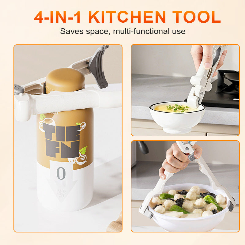 Heat-Resistant Serving Clamp for Safe Grip of Hot Dishes Without Slipping