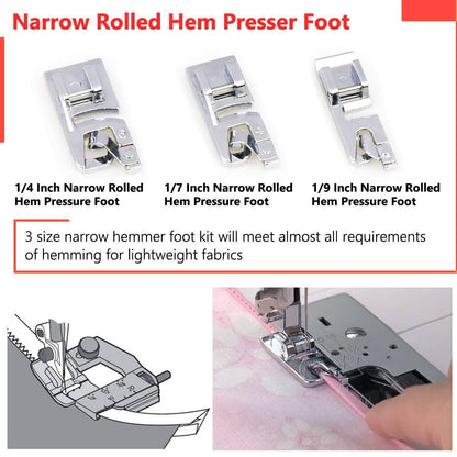 Effortless Hemming Foot for Perfectly Even Hems Every Time