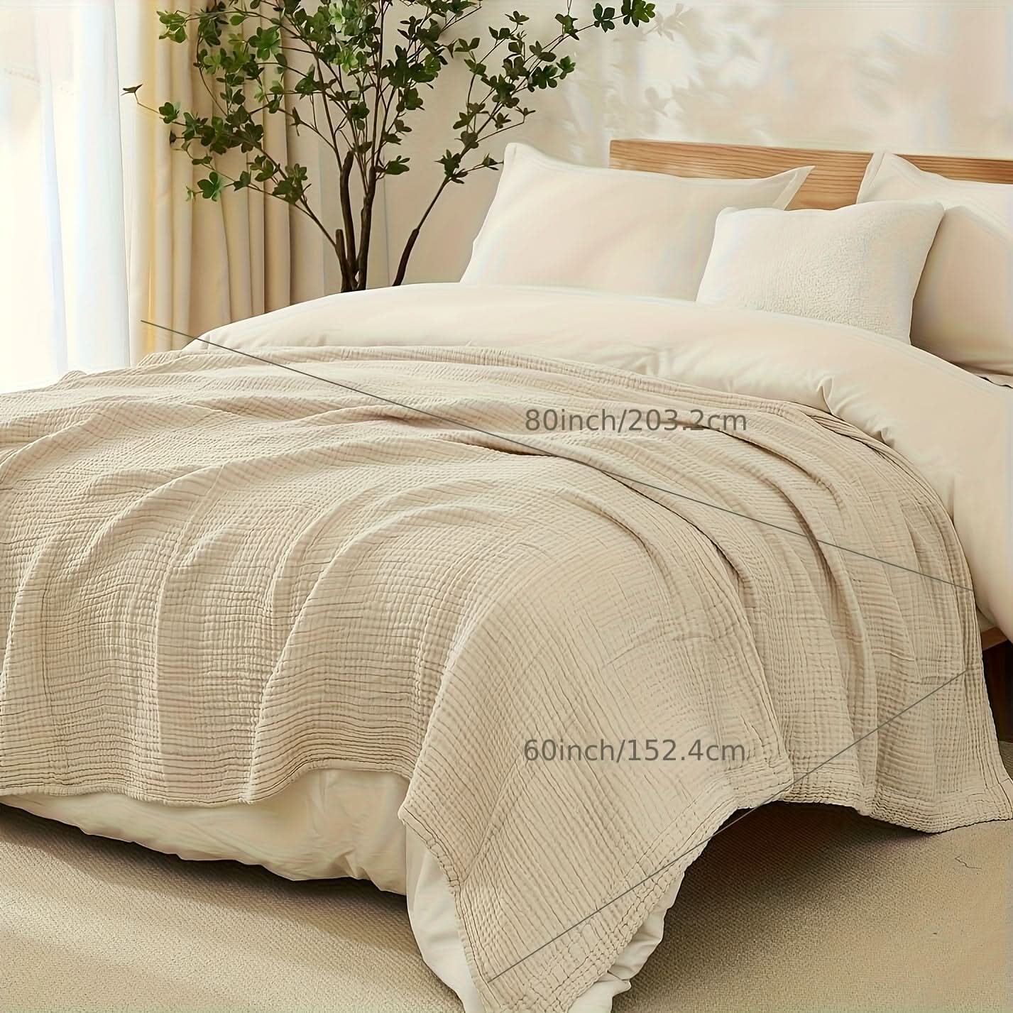 6-Layer Ultra-Breathable Blanket for Year-Round Comfort