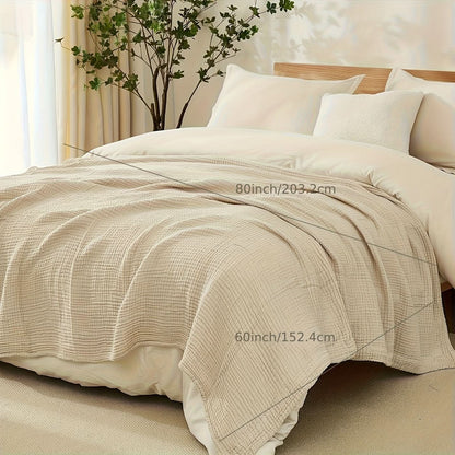 6-Layer Ultra-Breathable Blanket for Year-Round Comfort