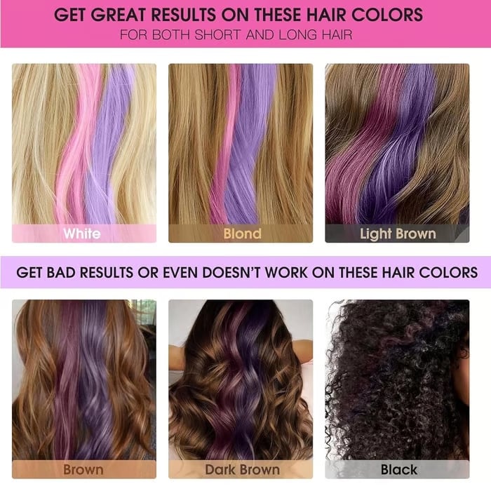 Vibrant Temporary Hair Color Combs for All Ages