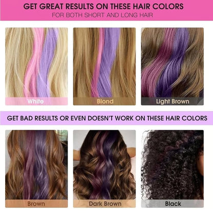 Vibrant Temporary Hair Color Combs for All Ages