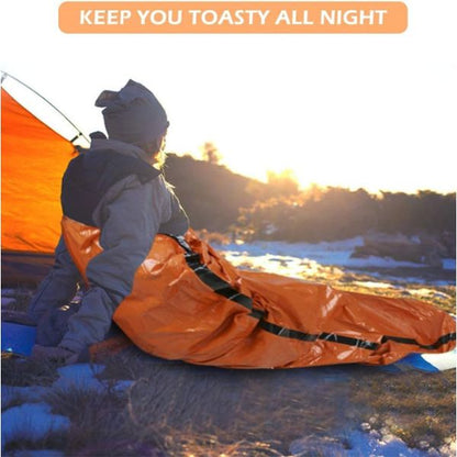 Emergency Thermal Sleeping Bag | Lightweight & Compact for Outdoor Use