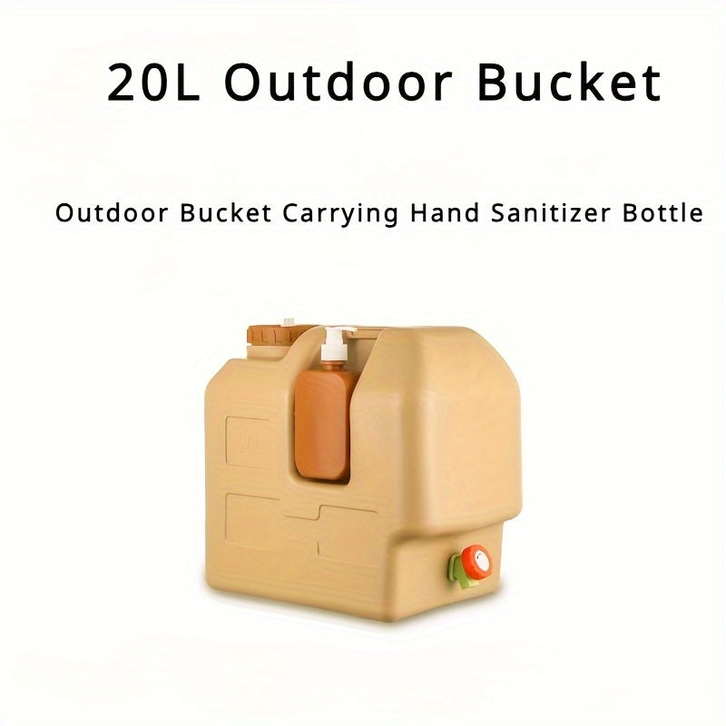 Portable Water Canister with Tap – Hygienic and Includes Soap Holder for Camping and Travel