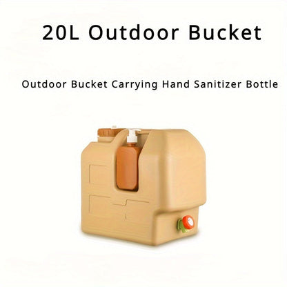 Portable Water Canister with Tap – Hygienic and Includes Soap Holder for Camping and Travel