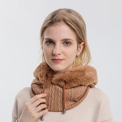 Women's Versatile 3-in-1 Winter Beanie with Face Shield