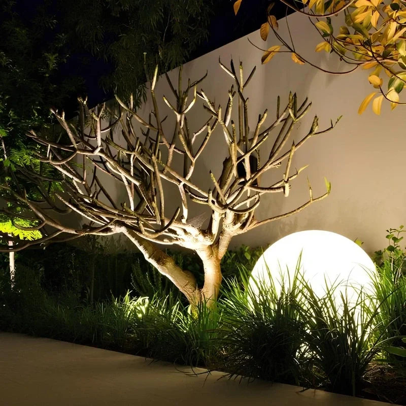 Outdoor Garden and Patio LED Lights with Color-Changing Sphere Design