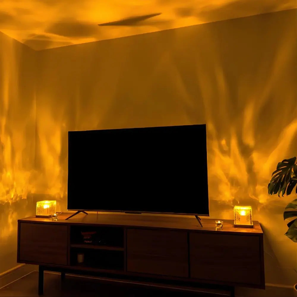 Colorful Aurora Borealis Cube with 16 Dancing Light Effects