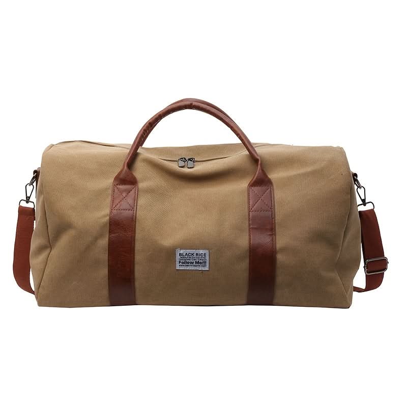 Washed Vintage Weekend Bag with Versatile Storage Compartments