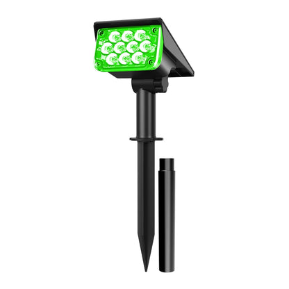Solar LED Garden Light in Green | Waterproof IP65 | Outdoor Wall & Lawn Lighting