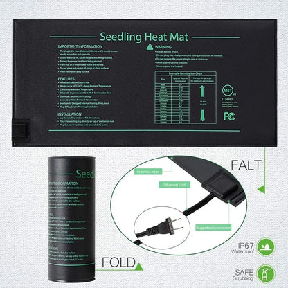 Hydroponic Heating Mat for Seedlings | 220V EU Plug | 4 Size Options | Waterproof & Energy Efficient