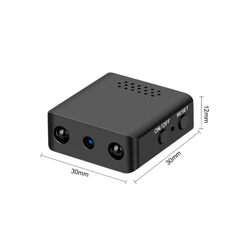 Compact 1080P HD Security Camera with Built-in Microphone and Night Vision