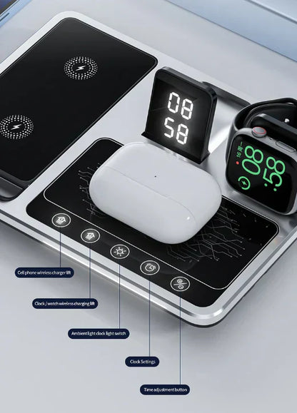 4-in-1 Wireless Charger for iPhone, Apple Watch, and AirPods - Fast Charging