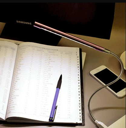 Flexible Neck LED Reading Light with 10 LEDs – USB Compact Lamp for Laptops, Power Banks & PCs