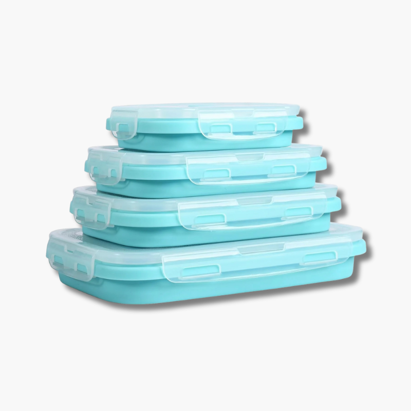 Save 70% Space with Leak-Proof Food Storage Containers - Buy 2 Get 2 Free