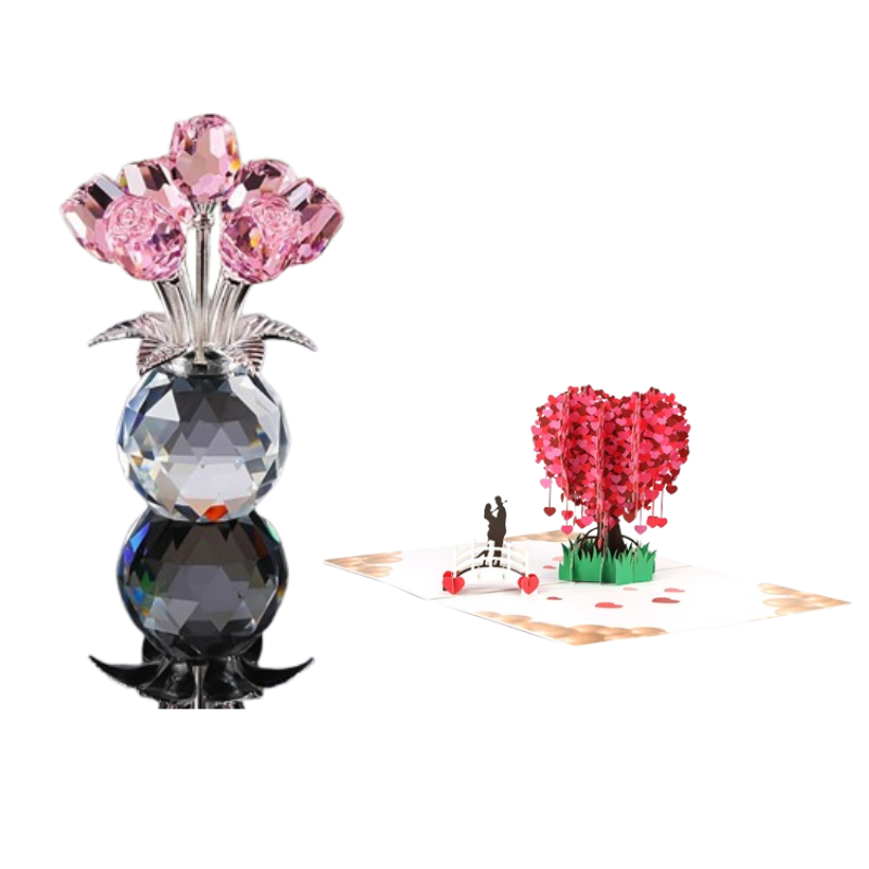 Timeless Sparkling Crystal Rose that Never Fades
