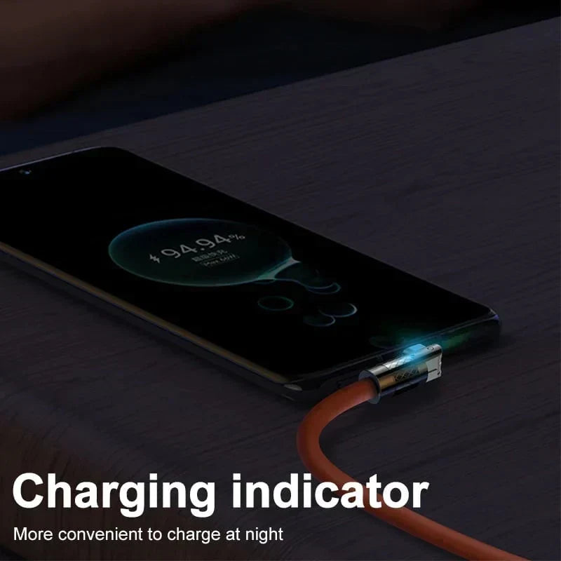 Quick Charge Cable with 180° Rotating Connector