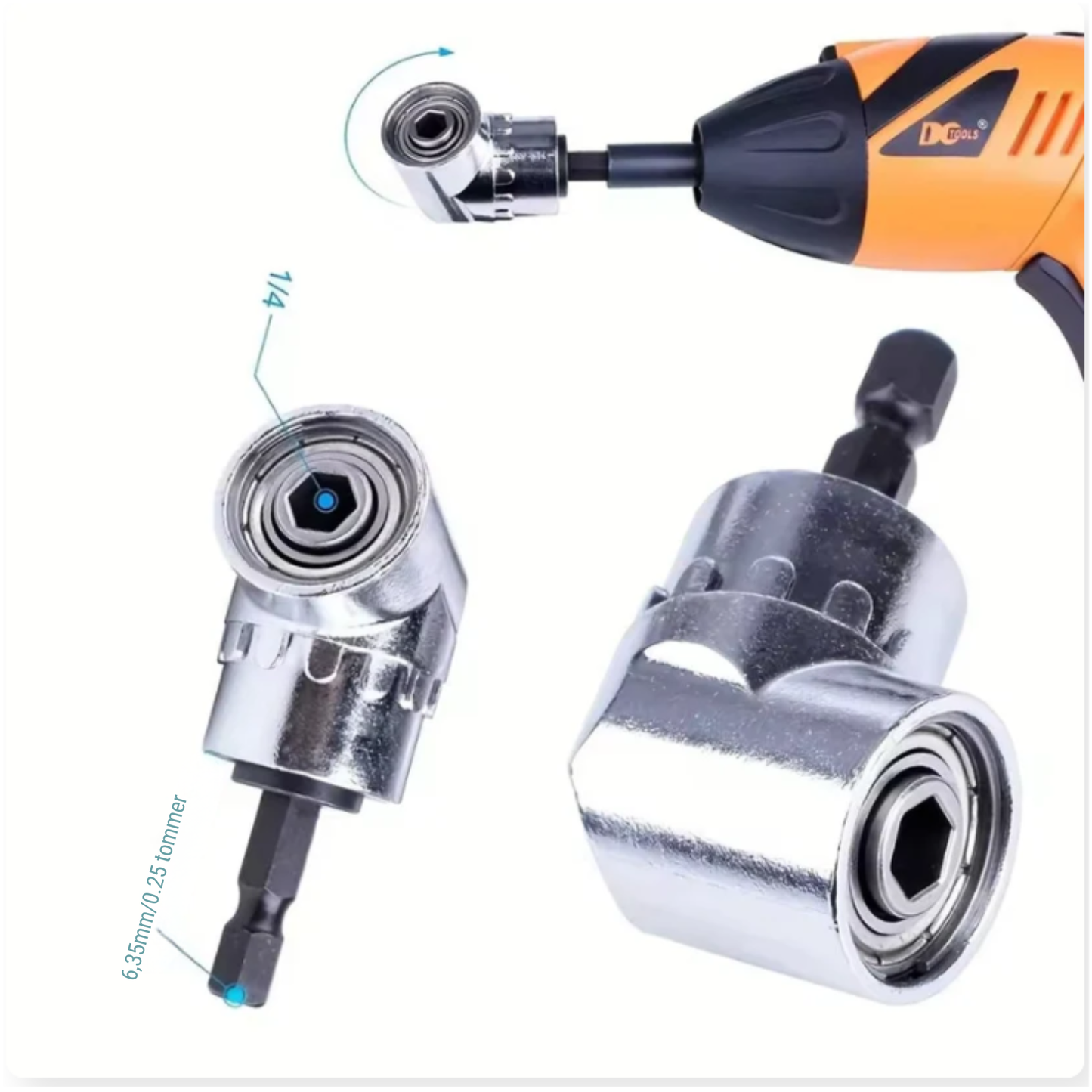 105° Drill Adapter for Easy Access to Tight Spaces