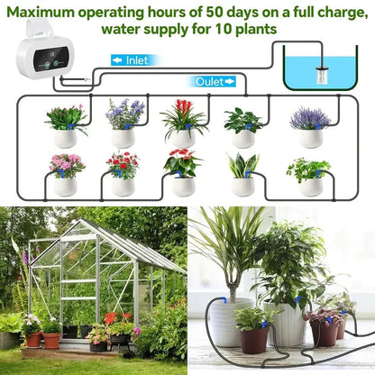 Automated Drip Irrigation System with USB – 300 Programmable Settings for Indoor Use