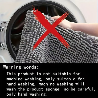 Ultra-Soft Chenille Bath Mat – Non-Slip & Quick-Drying