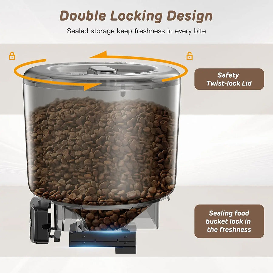Automatic Pet Feeder with WiFi and DoodleAPP Control