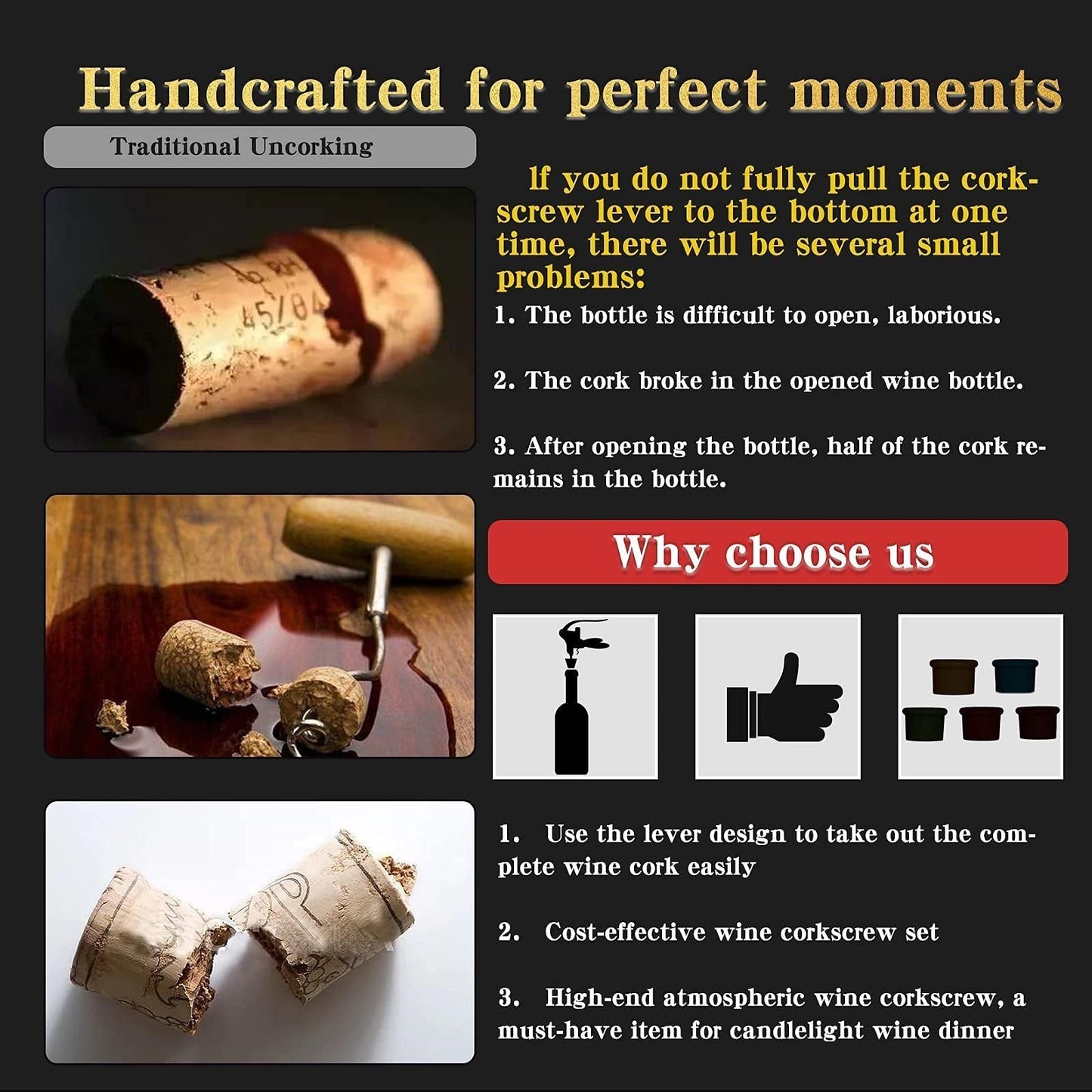 Cork Opener – Effortlessly Open Any Wine Bottle in Seconds