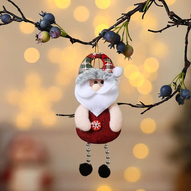 Christmas Ornament Set | 4-Piece Tree Decorations Featuring Snowman and Festive Designs