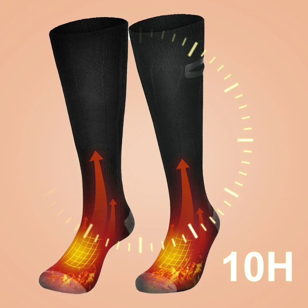 Heated Socks with Power Bank | 3 Adjustable Heat Settings | Unisex Winter Outdoor Socks