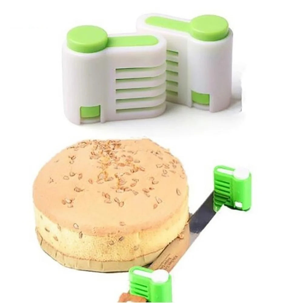 Cake Leveling Tool Set - 2 Pieces | 5-Stage Cake Slicer | Precision Cutter