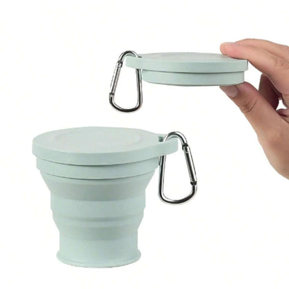 Collapsible Cup for Outdoor Use | Food-Grade Silicone | Includes Hanging Loop
