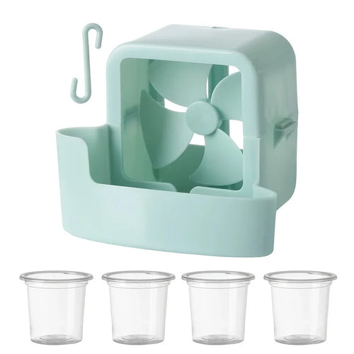 Cooling Fan Attachment with 4 Ice Containers for Enhanced Airflow